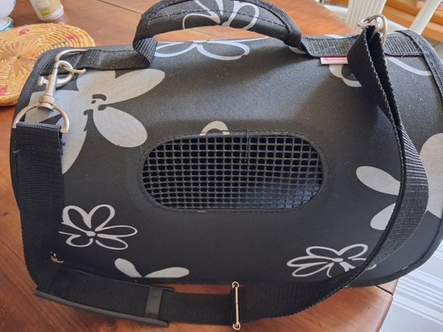 Panier transport noir motif - de,